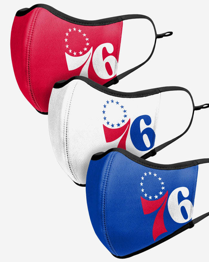 Philadelphia 76ers Sport 3 Pack Face Cover FOCO - FOCO.com