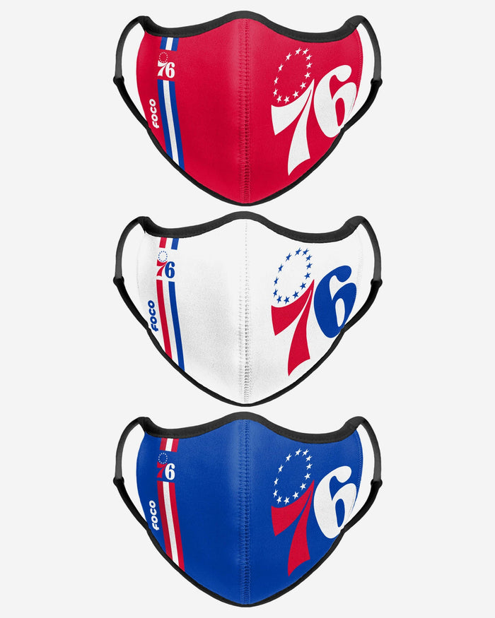 Philadelphia 76ers Sport 3 Pack Face Cover FOCO - FOCO.com