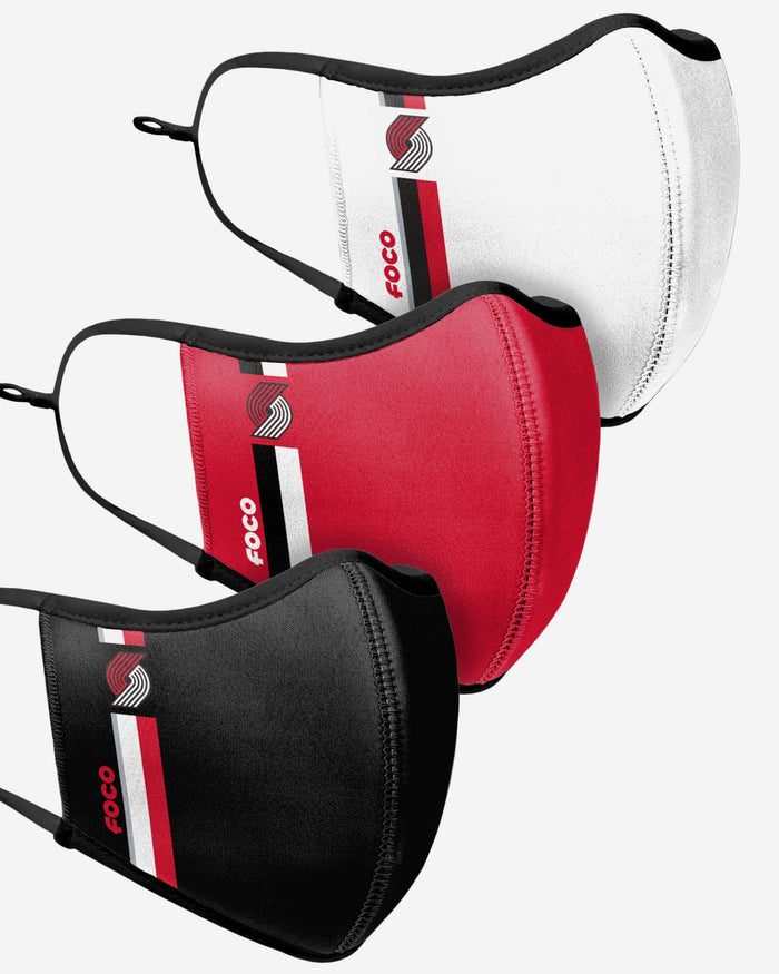 Portland Trail Blazers Sport 3 Pack Face Cover FOCO - FOCO.com