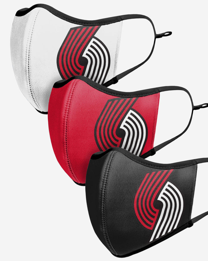 Portland Trail Blazers Sport 3 Pack Face Cover FOCO - FOCO.com