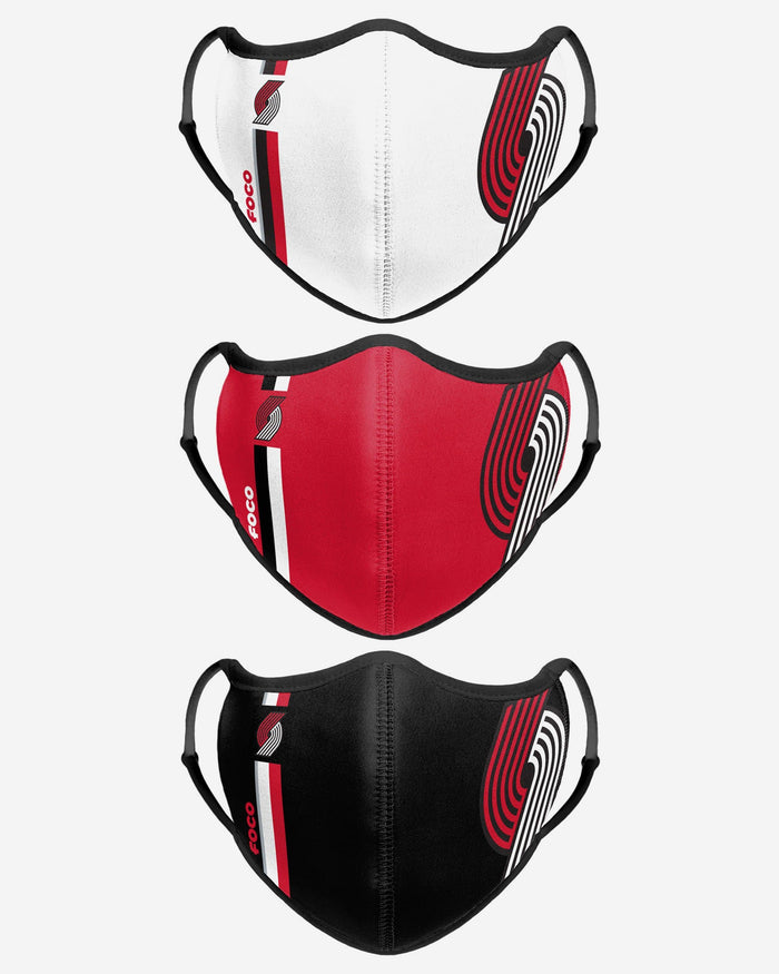 Portland Trail Blazers Sport 3 Pack Face Cover FOCO - FOCO.com