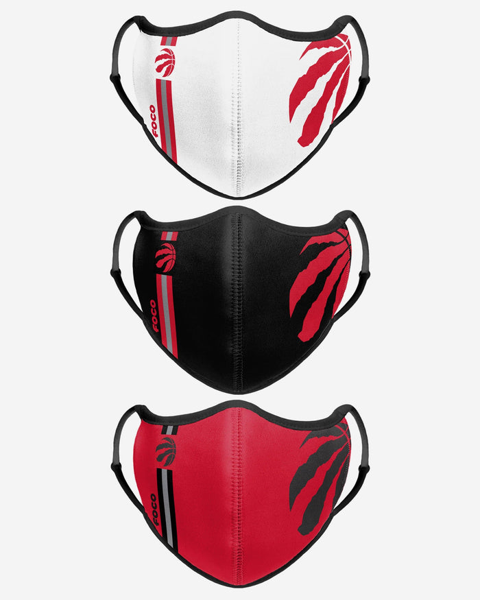 Toronto Raptors Sport 3 Pack Face Cover FOCO - FOCO.com