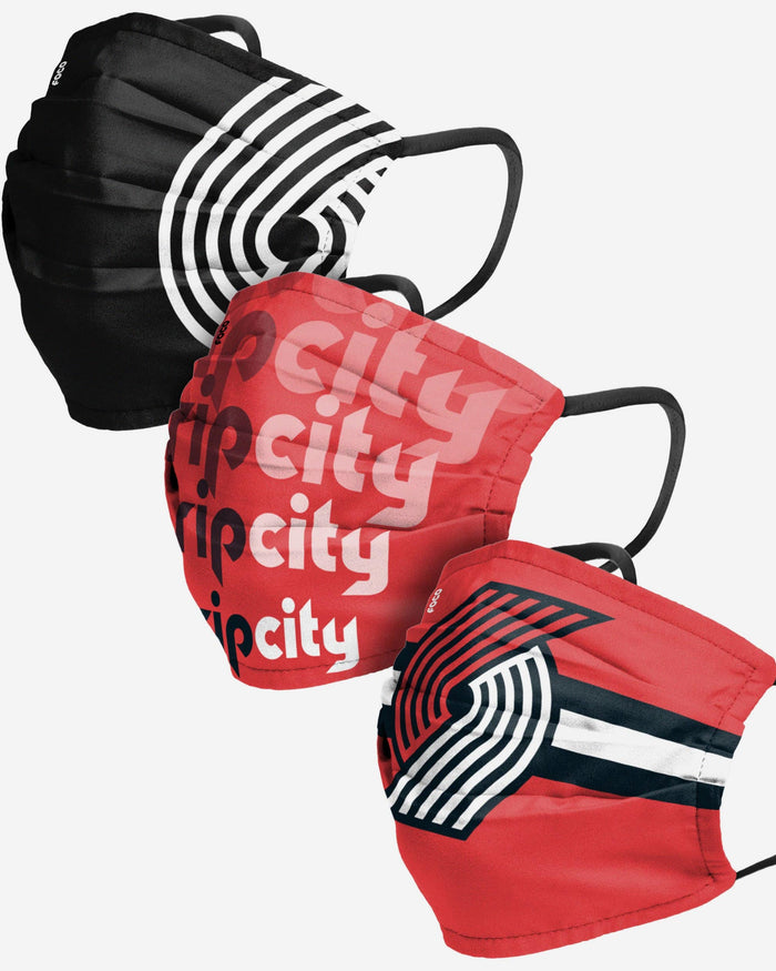 Portland Trail Blazers Matchday 3 Pack Face Cover FOCO - FOCO.com