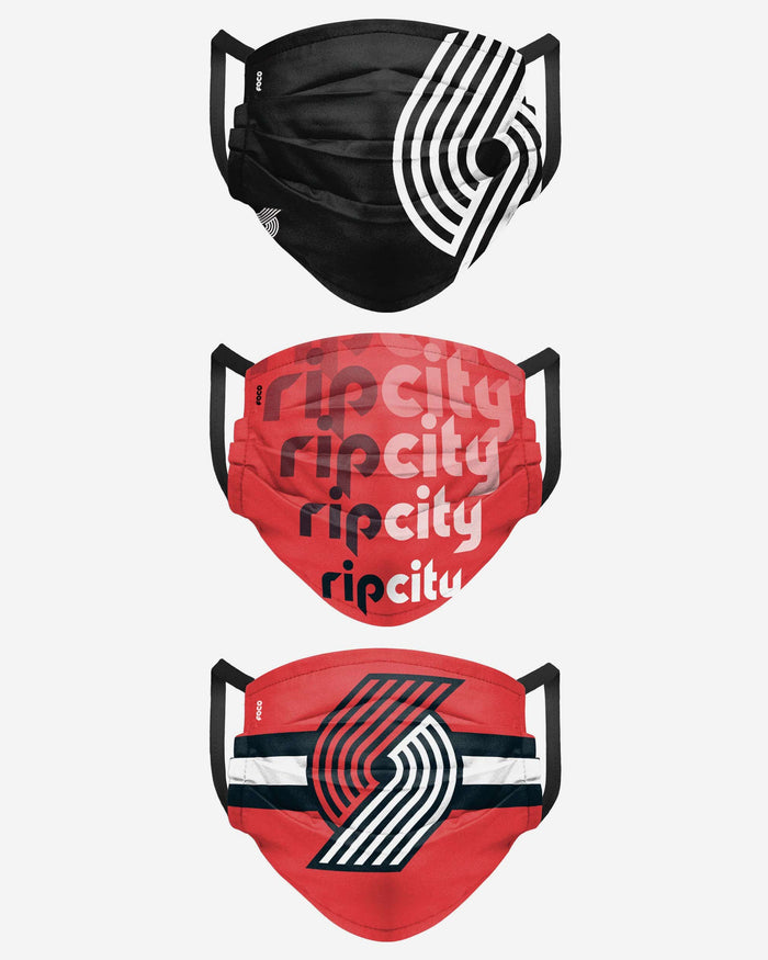 Portland Trail Blazers Matchday 3 Pack Face Cover FOCO - FOCO.com