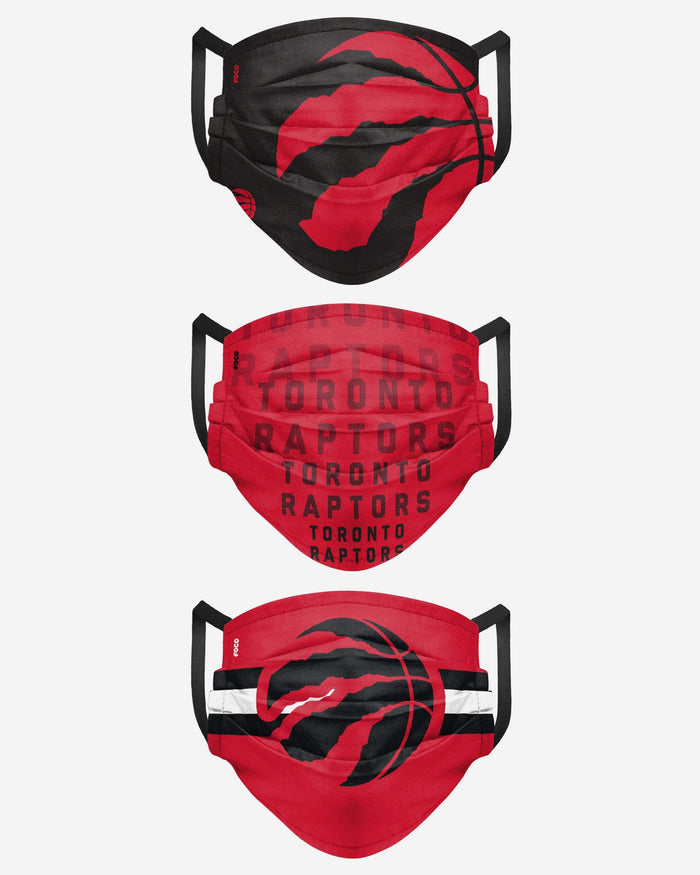 Toronto Raptors Matchday 3 Pack Face Cover FOCO - FOCO.com