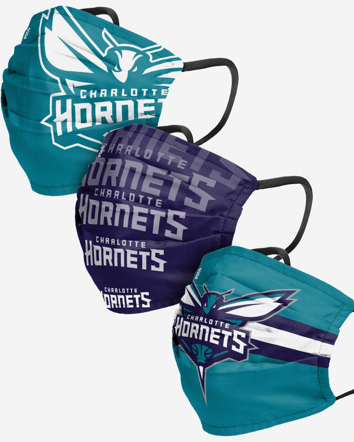 Charlotte Hornets Matchday 3 Pack Face Cover FOCO - FOCO.com