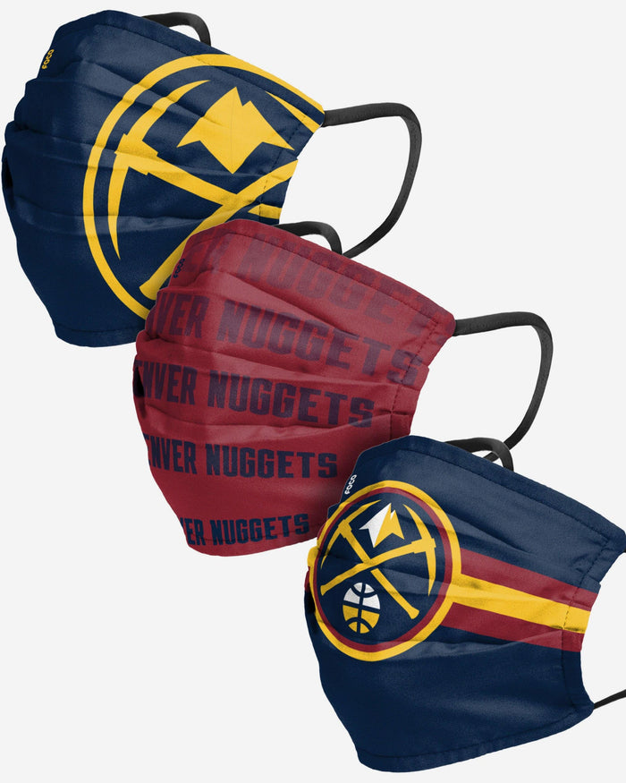 Denver Nuggets Matchday 3 Pack Face Cover FOCO - FOCO.com