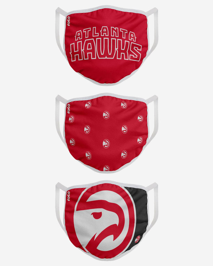 Atlanta Hawks 3 Pack Face Cover FOCO - FOCO.com