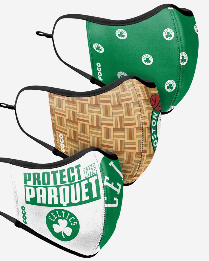 Boston Celtics Thematic Sport 3 Pack Face Cover FOCO - FOCO.com