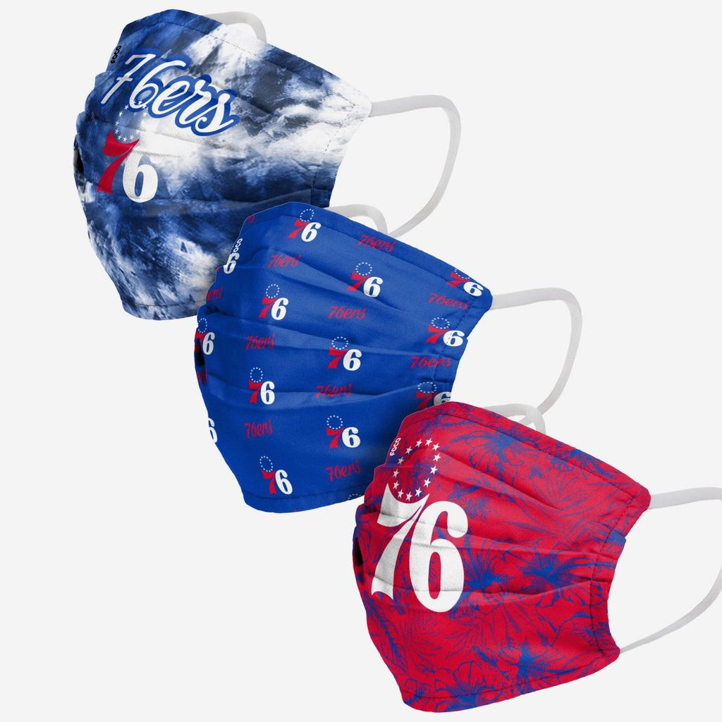 Philadelphia 76ers Womens Matchday 3 Pack Face Cover FOCO - FOCO.com