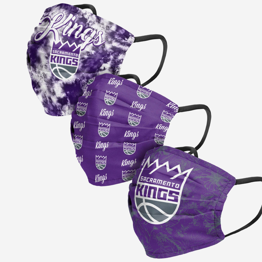 Sacramento Kings Womens Matchday 3 Pack Face Cover FOCO - FOCO.com