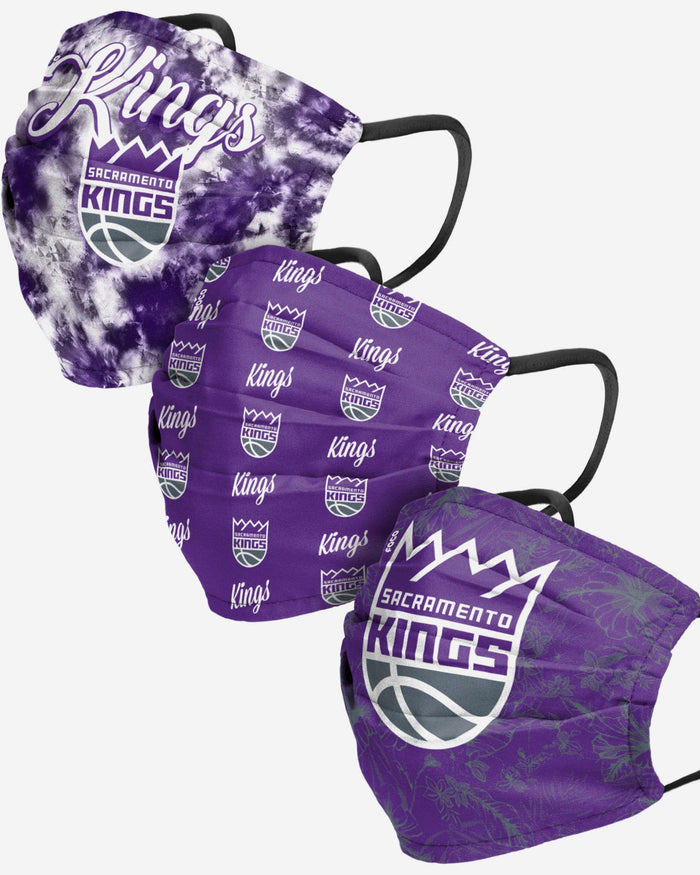 Sacramento Kings Womens Matchday 3 Pack Face Cover FOCO - FOCO.com