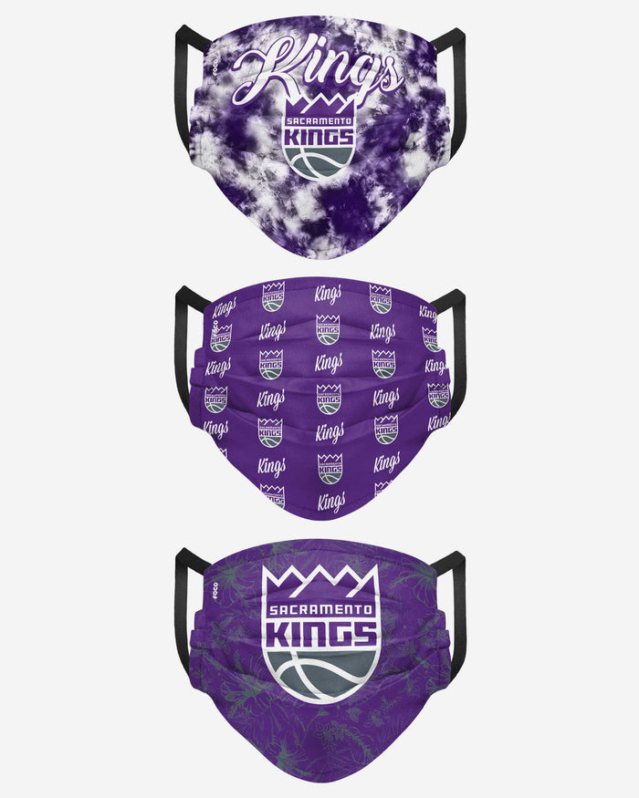 Sacramento Kings Womens Matchday 3 Pack Face Cover FOCO - FOCO.com