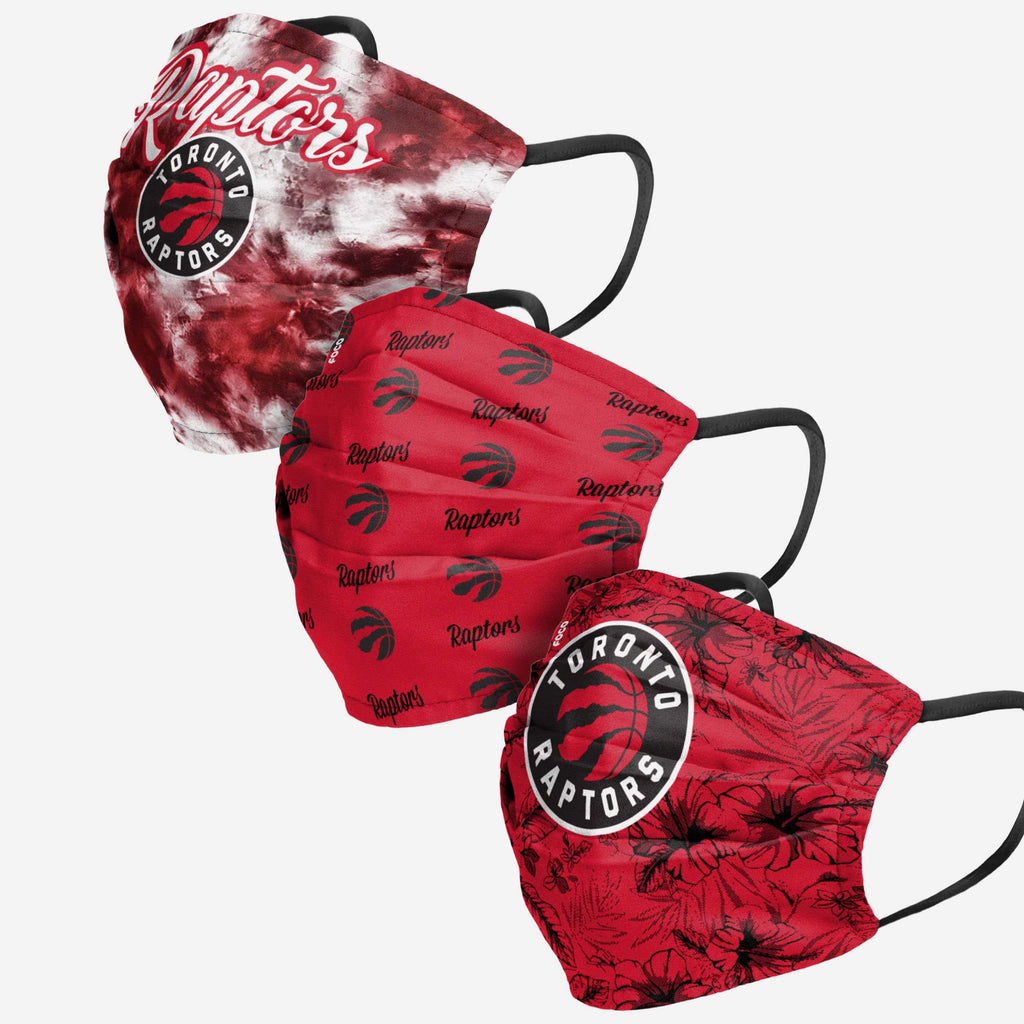 Toronto Raptors Womens Matchday 3 Pack Face Cover FOCO - FOCO.com