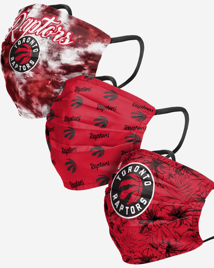 Toronto Raptors Womens Matchday 3 Pack Face Cover FOCO - FOCO.com