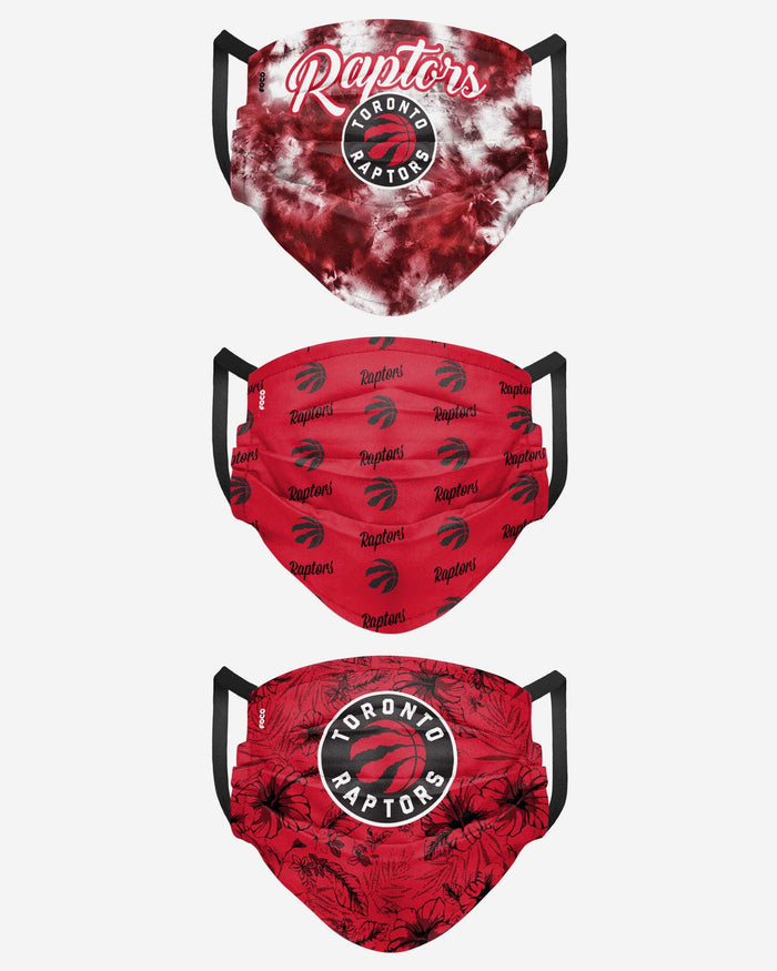 Toronto Raptors Womens Matchday 3 Pack Face Cover FOCO - FOCO.com