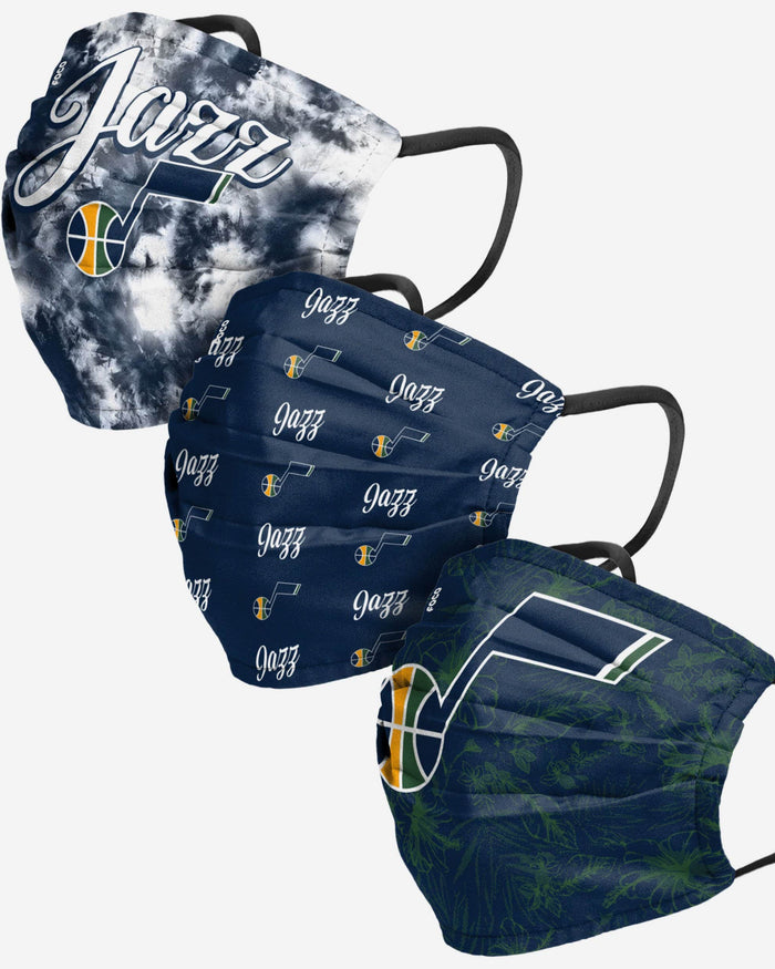 Utah Jazz Womens Matchday 3 Pack Face Cover FOCO - FOCO.com