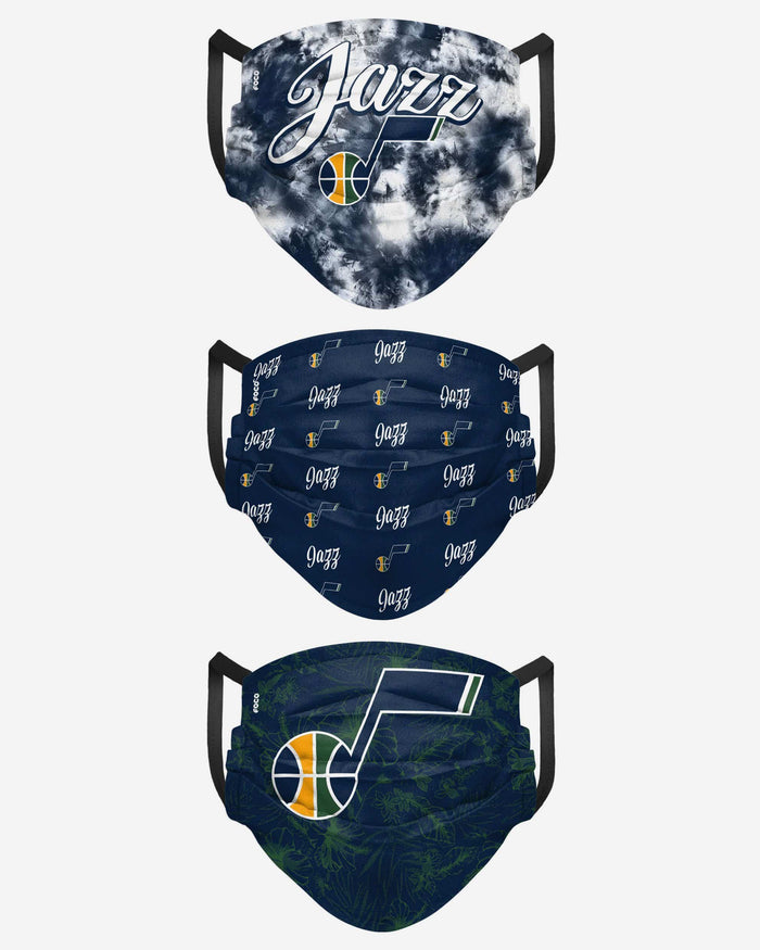 Utah Jazz Womens Matchday 3 Pack Face Cover FOCO - FOCO.com