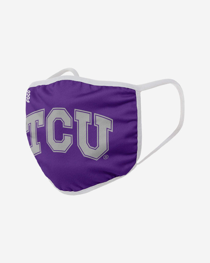 TCU Horned Frogs Solid Big Logo Face Cover FOCO - FOCO.com