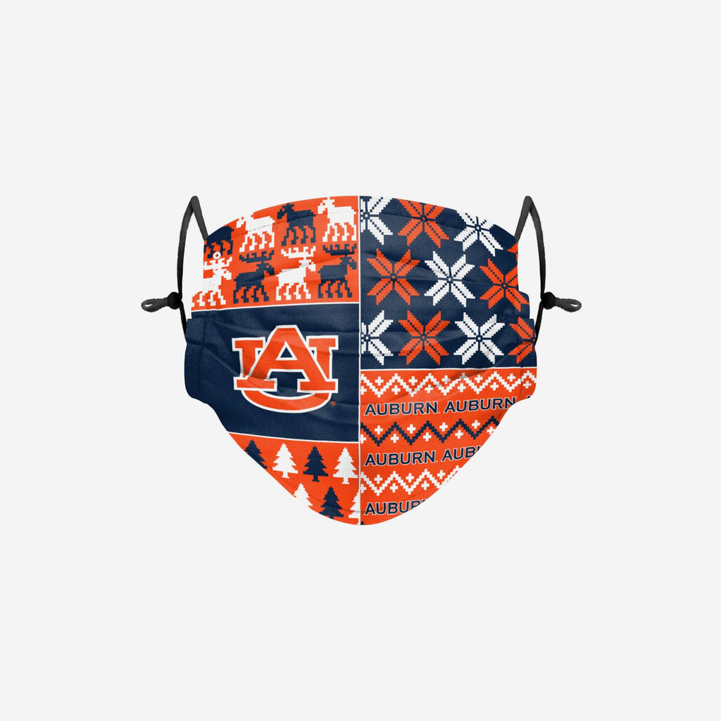 Auburn Tigers Busy Block Adjustable Face Cover FOCO - FOCO.com