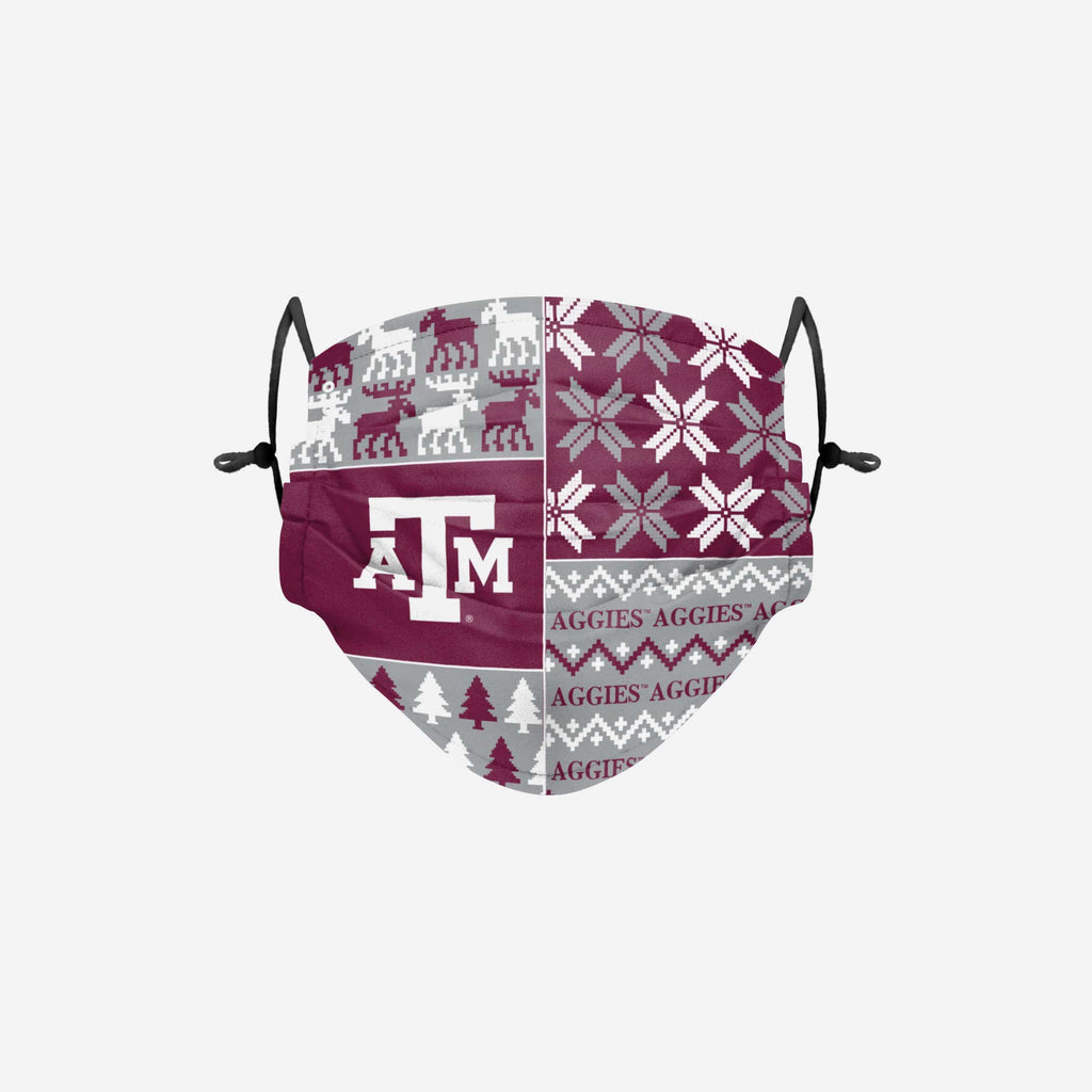 Texas A&M Aggies Busy Block Adjustable Face Cover FOCO - FOCO.com