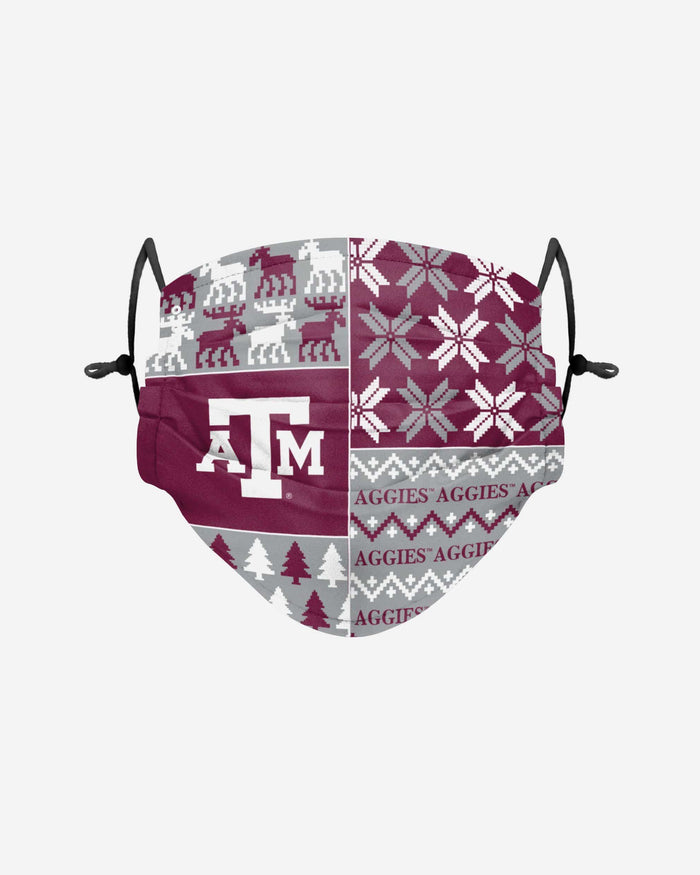 Texas A&M Aggies Busy Block Adjustable Face Cover FOCO - FOCO.com