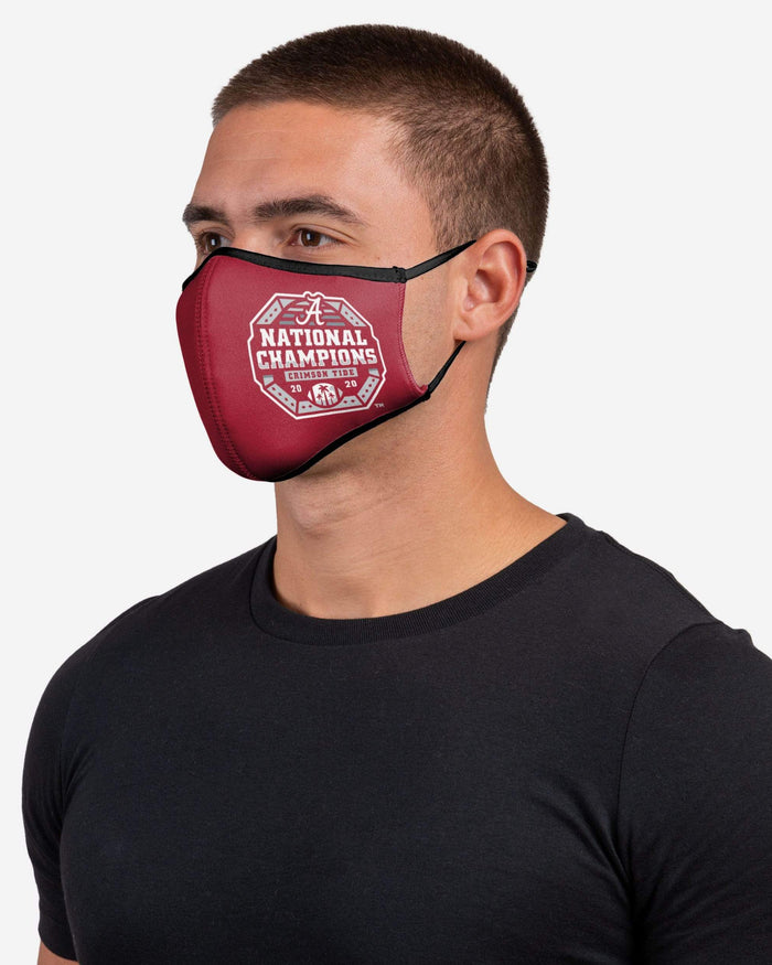 Alabama Crimson Tide 2020 Football National Champions Sport 3 Pack Face Cover FOCO - FOCO.com