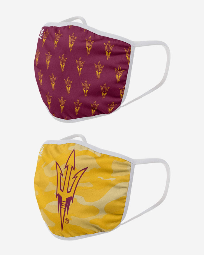 Arizona State Sun Devils Clutch 2 Pack Face Cover FOCO - FOCO.com