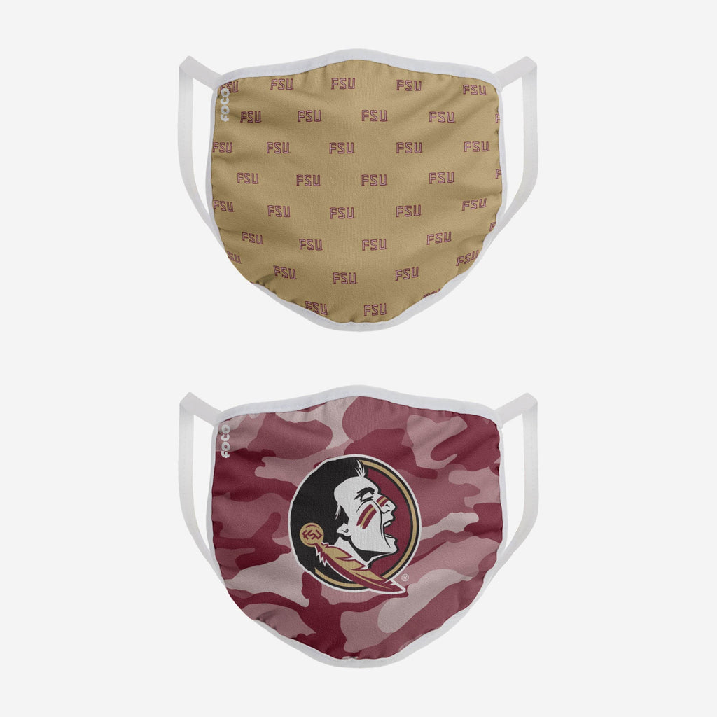 Florida State Seminoles Clutch 2 Pack Face Cover FOCO - FOCO.com