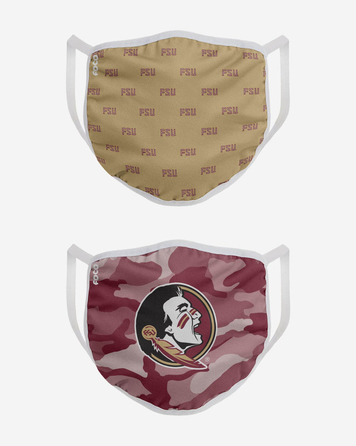 Florida State Seminoles Clutch 2 Pack Face Cover FOCO - FOCO.com