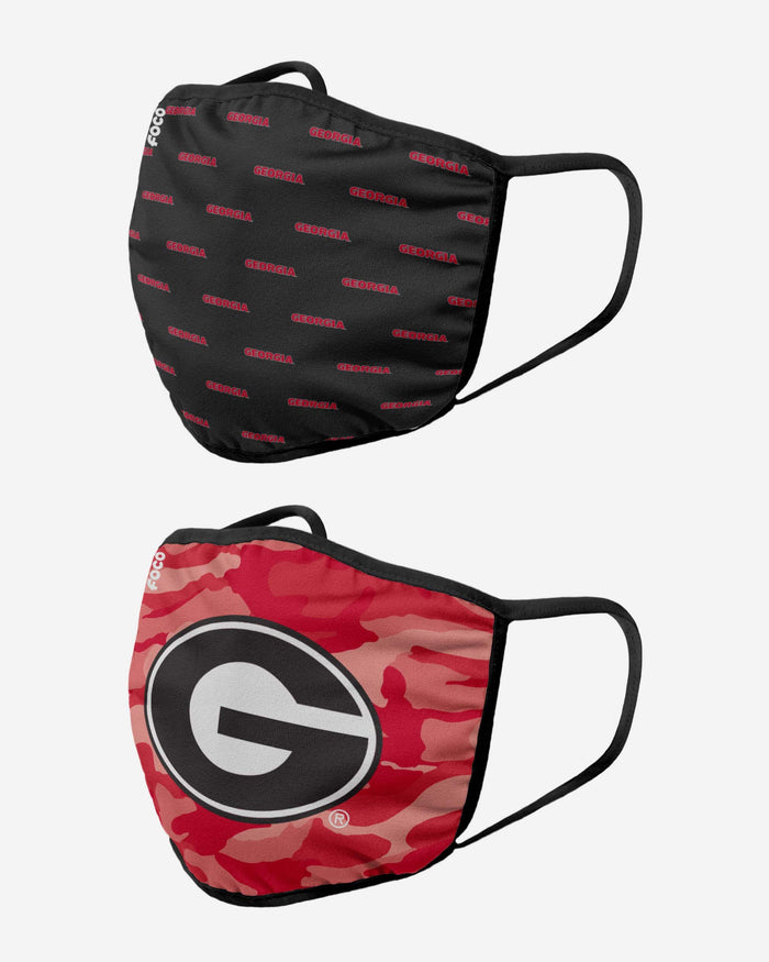 Georgia Bulldogs Clutch 2 Pack Face Cover FOCO - FOCO.com