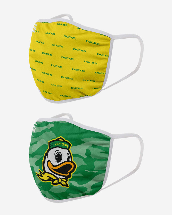 Oregon Ducks Clutch 2 Pack Face Cover FOCO - FOCO.com