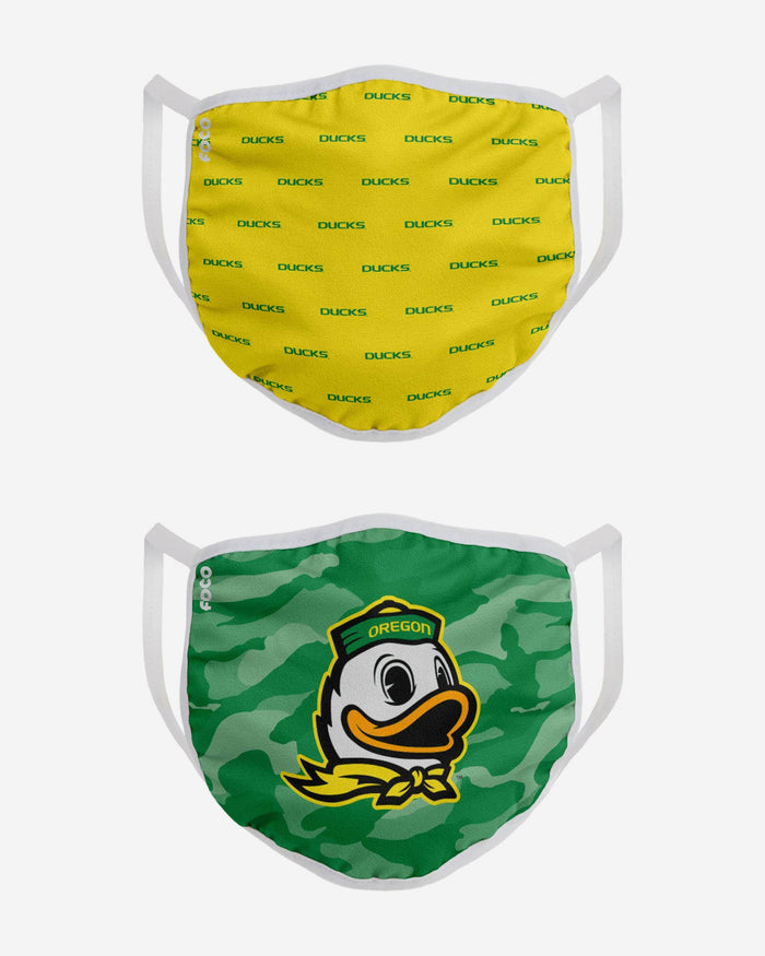 Oregon Ducks Clutch 2 Pack Face Cover FOCO - FOCO.com