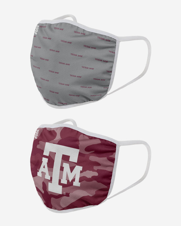 Texas A&M Aggies Clutch 2 Pack Face Cover FOCO - FOCO.com