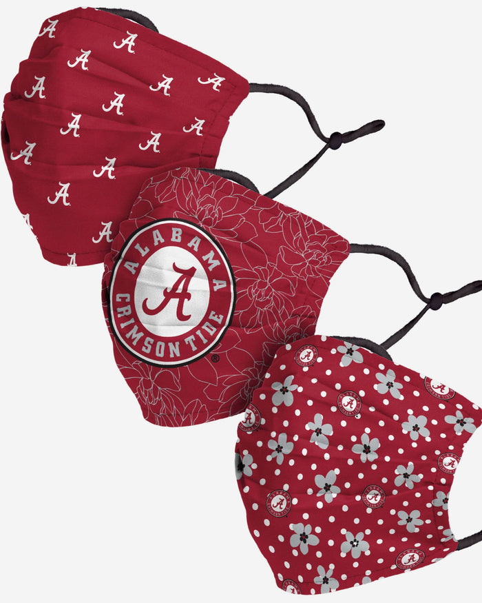 Alabama Crimson Tide Gameday Gardener 3 Pack Face Cover FOCO - FOCO.com