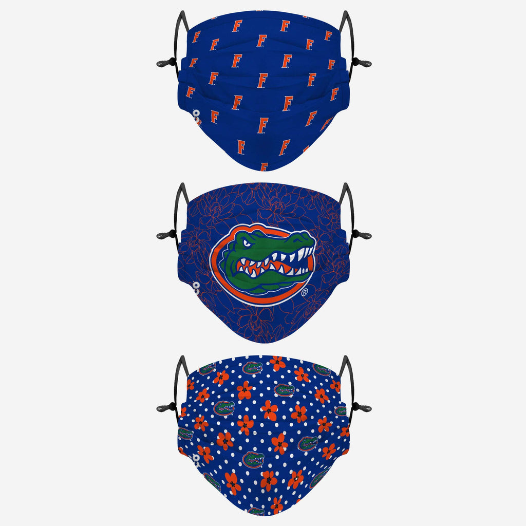 Florida Gators Gameday Gardener 3 Pack Face Cover FOCO - FOCO.com