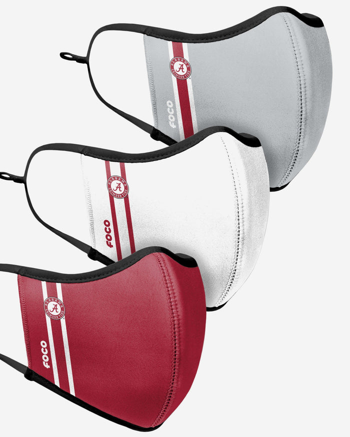 Alabama Crimson Tide Sport 3 Pack Face Cover FOCO - FOCO.com