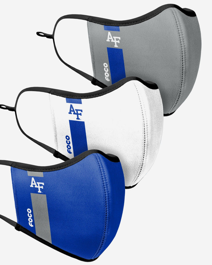 Air Force Falcons Sport 3 Pack Face Cover FOCO - FOCO.com