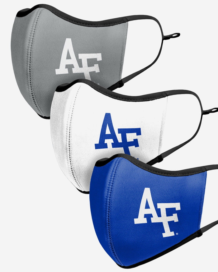 Air Force Falcons Sport 3 Pack Face Cover FOCO - FOCO.com