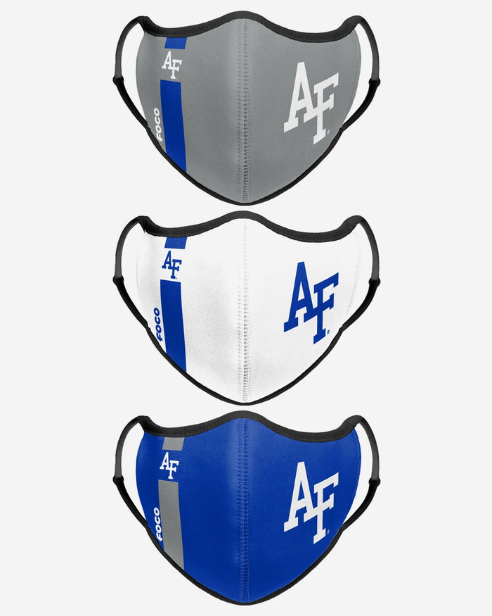 Air Force Falcons Sport 3 Pack Face Cover FOCO - FOCO.com