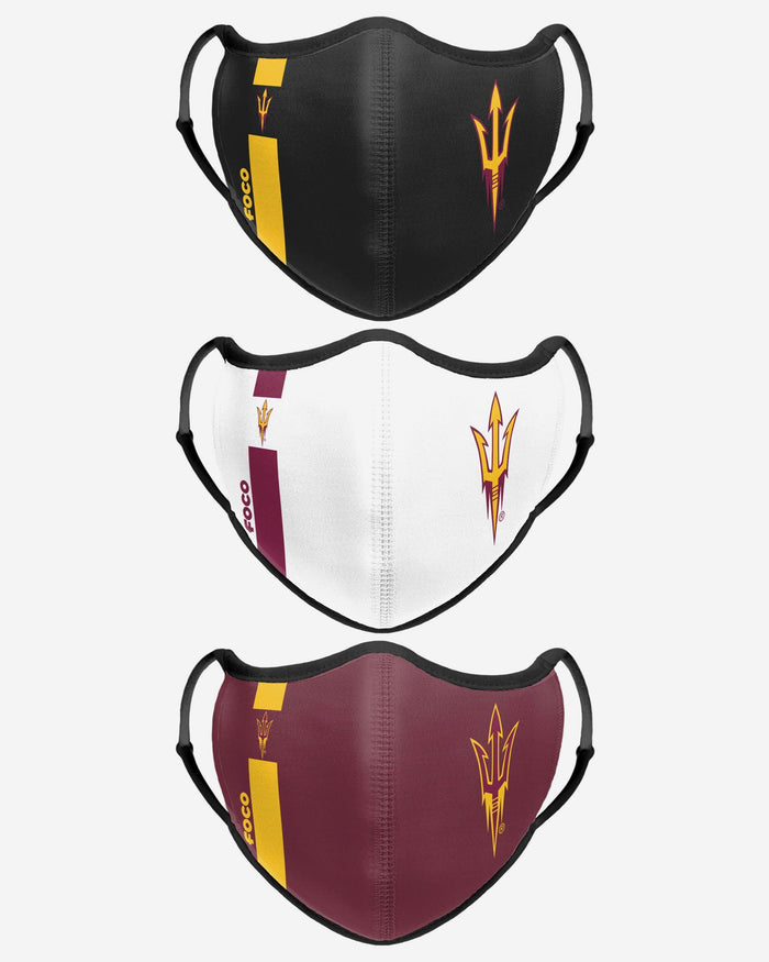 Arizona State Sun Devils Sport 3 Pack Face Cover FOCO - FOCO.com