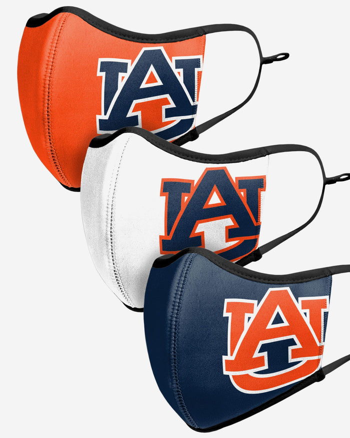 Auburn Tigers Sport 3 Pack Face Cover FOCO - FOCO.com