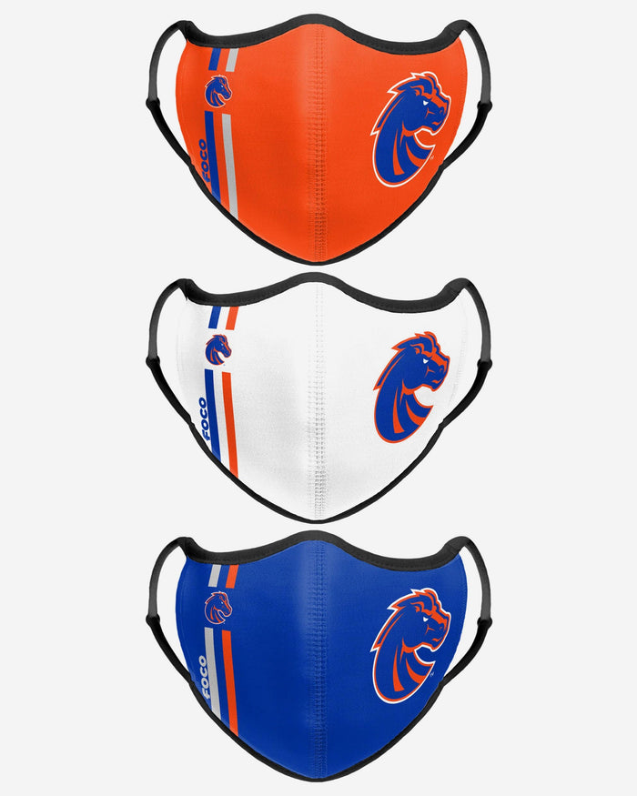 Boise State Broncos Sport 3 Pack Face Cover FOCO - FOCO.com