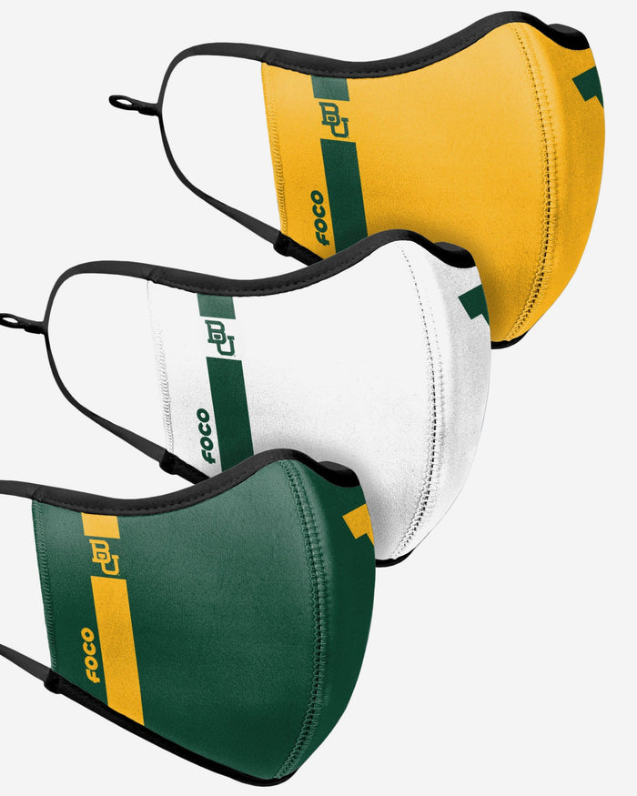 Baylor Bears Sport 3 Pack Face Cover FOCO - FOCO.com