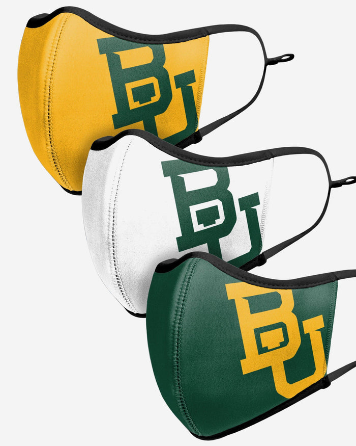 Baylor Bears Sport 3 Pack Face Cover FOCO - FOCO.com