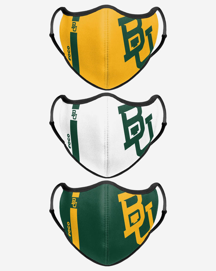 Baylor Bears Sport 3 Pack Face Cover FOCO - FOCO.com