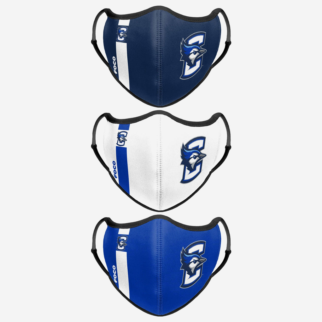 Creighton Bluejays Sport 3 Pack Face Cover FOCO - FOCO.com