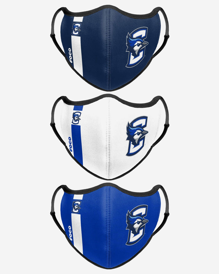 Creighton Bluejays Sport 3 Pack Face Cover FOCO - FOCO.com