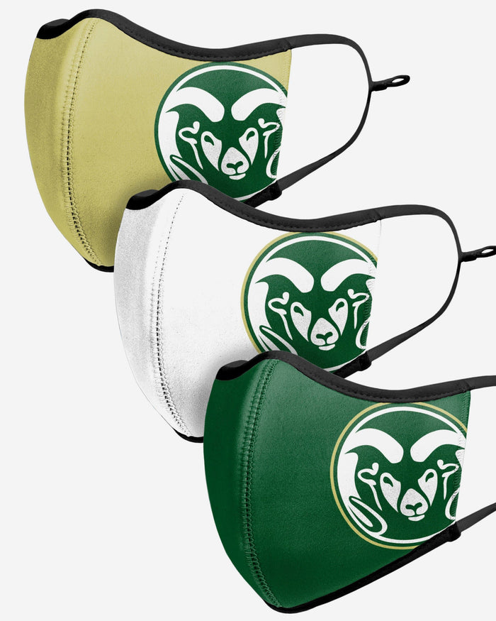 Colorado State Rams Sport 3 Pack Face Cover FOCO - FOCO.com