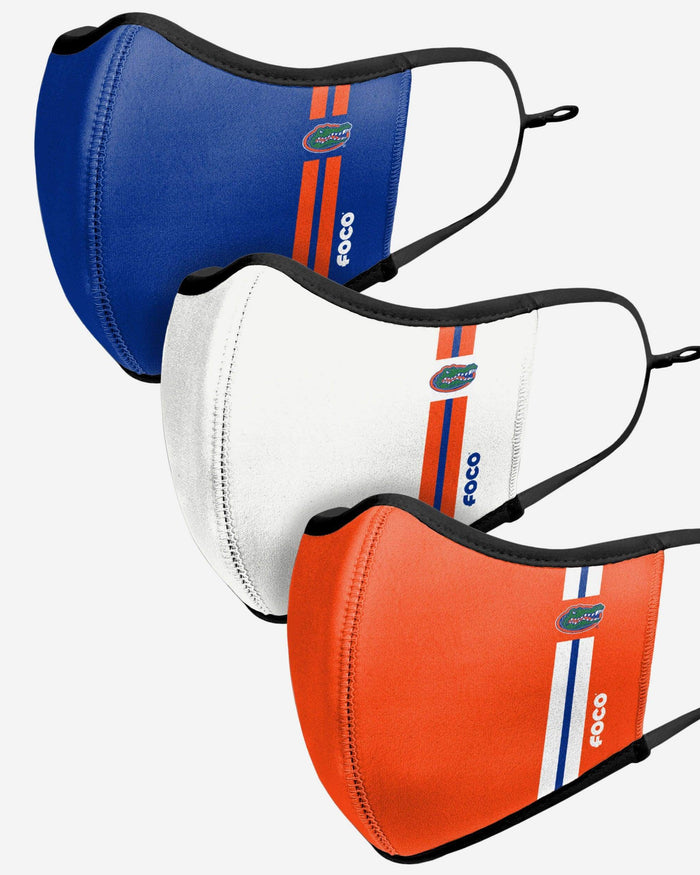 Florida Gators Sport 3 Pack Face Cover FOCO - FOCO.com